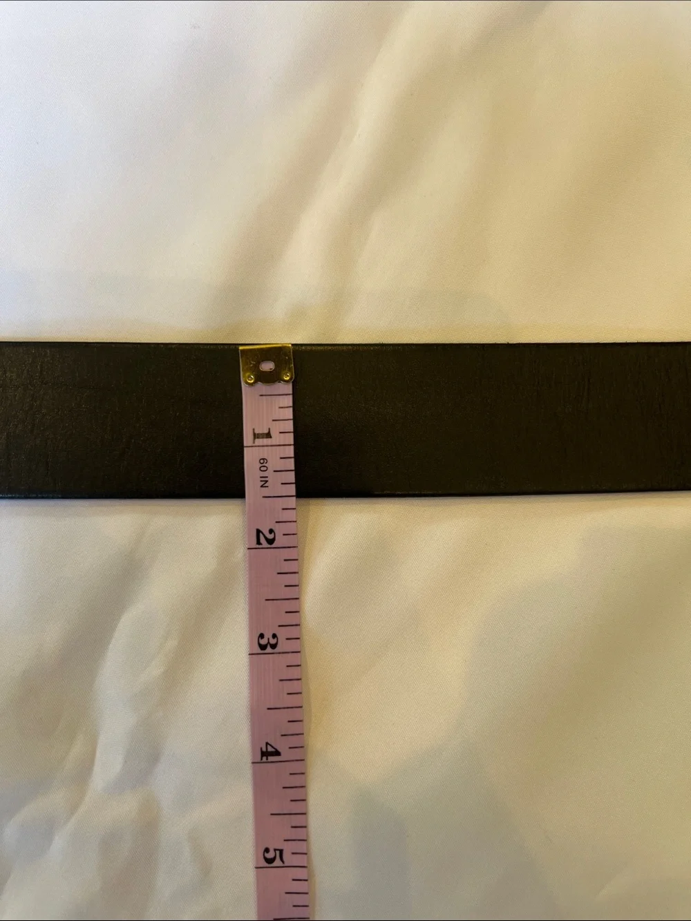 Eddie Bauer Genuine Leather Black Leather Belt Silver Buckle Closet Staple